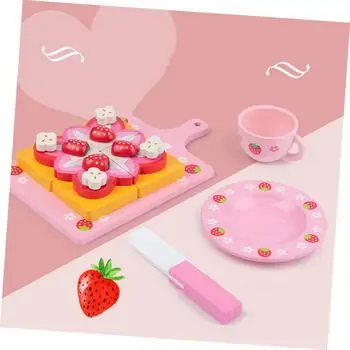 Wooden cake - ხის სათამაშო დასაჭრელი ტორტი, 9 image