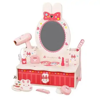 Wooden Dresser Set With Accsesoriess  - ხის საბავშვო ტრილიაჟი აქსესუარებით, 3 image