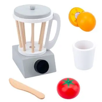 Wooden Toy Blender - სათამაშო ხის ბლენდერი აქსესუარებით, 3 image