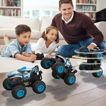 Mini Monster Truck Pull Blue  - დისტანციურად მართვადი მანქანა, 3 image