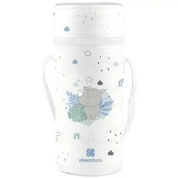 KikkaBoo Single bottle insulator Savanna Blue ახალშობილის ბოთლის შესანახი
