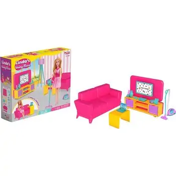 Dede Linda's Living Room 03717 სათამაშო თოჯინის სახლი, 2 image