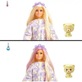 Barbie Cutie Reveal Cozy Cute Tees Series თოჯინა ფერის ტრანსფორმაციით, 4 image