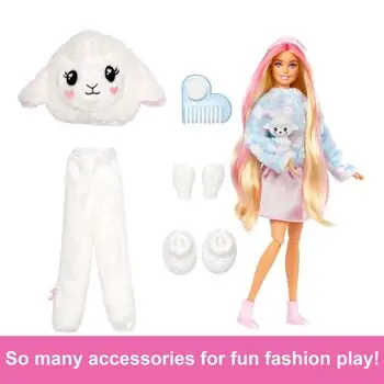Barbie Cutie Reveal Cozy Cute Tees Series თოჯინა ფერის ტრანსფორმაციით, 5 image
