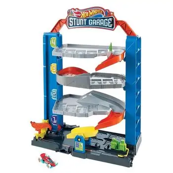 Hot Wheels City Stunt Garage Play Set საბავშვო სათამაშო ტრასა