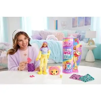 Barbie Cutie Reveal Cozy Cute Tees Series თოჯინა ფერის ტრანსფორმაციით, 2 image