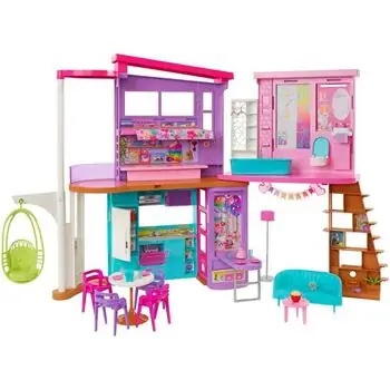 Barbie Vacation House Playset With 30+ Pieces ბარბის სახლი აქსესუარებით