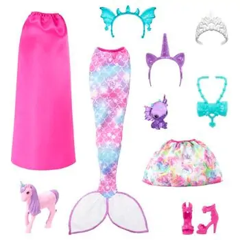Barbie Doll And Fantasy Pets ბარბის თოჯინა აქსესუარებით, 3 image