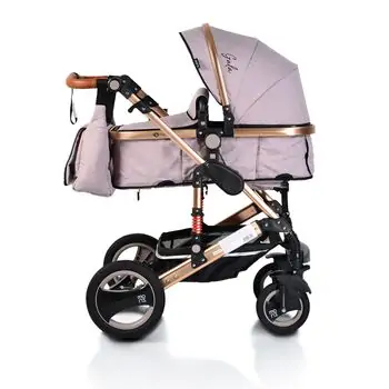 Cangaroo Gala 3in1 Gold Beige With Crystal Car Seat საბავშვო ტრანსფორმერი ეტლის კომპლექტი, 3 image