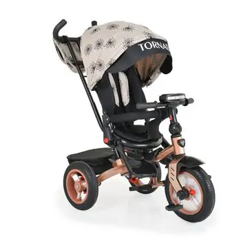 Byox Tornado with Music Tray Beige სამ თვლიანი ველო-ეტლი