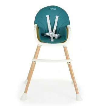 Moni High Chair Donut 2in1 Petrol საკვები სკამ-მაგიდა, 2 image