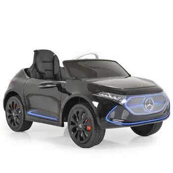 Cangaroo Mercedes-Benz Concept EQA black ელექტრო მანქანა კაუჩუკის საბურავებით და ტყავის სავარძლით