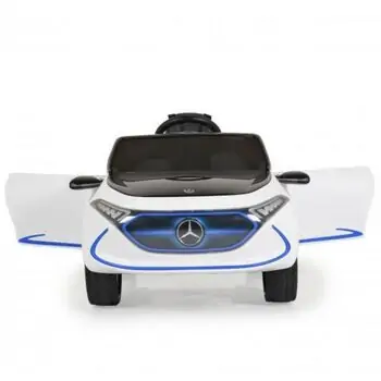 Cangaroo Mercedes-Benz Concept EQA White ელექტრო მანქანა კაუჩუკის საბურავებით და ტყავის სავარძლით, 4 image
