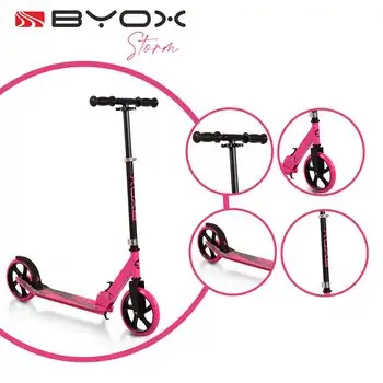 Byox Scooter Storm Pink სკუტერი (სამაკატი)