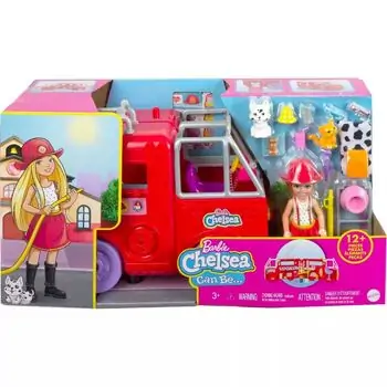​Barbie Chelsea Fire Truck Playset ბარბის სახანძრო მანქანა თოჯინით, 6 image