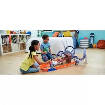 Hot Wheels RacerVerse Spider-Man’s Web-Slinging Speedway Track Set საბავშვო სათამაშო ტრასა, 4 image