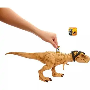 Mattel Jurassic World Tyrannosaurus T-Rex Action Figure - სათამაშო დინოზავრი, 4 image