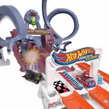 Hot Wheels RacerVerse Spider-Man’s Web-Slinging Speedway Track Set საბავშვო სათამაშო ტრასა, 2 image