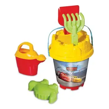 Dede Cars Medium Bucket Set 01550 ქვიშაში სათამაშო ნაკრები