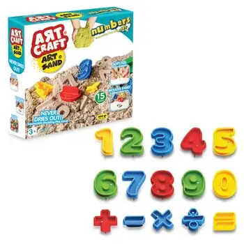Dede 03678 Numbers Modelling Play Sand Set - კინეტიკური ქვიშის ნაკრები