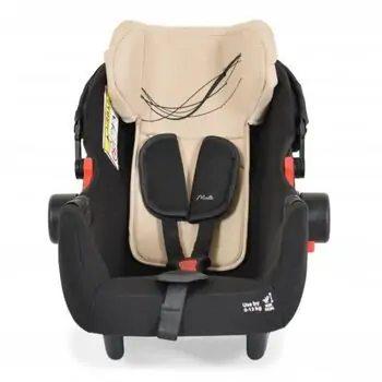 Cangaroo Ciara Beige With Black  3In1 With Multi Carseat საბავშვო ტრანსფორმერი ეტლის კომპლექტი, 18 image