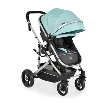Cangaroo Ciara Turquoise With Black 3 In 1 Set With Multi Carseat საბავშვო ტრანსფორმერი ეტლის კომპლექტი, 3 image