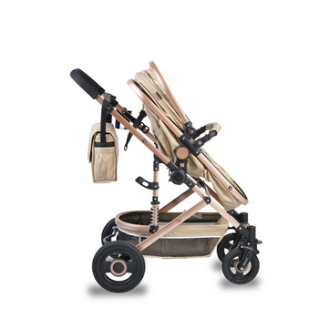 Cangaroo Ciara Beige With Black  3In1 With Multi Carseat საბავშვო ტრანსფორმერი ეტლის კომპლექტი, 6 image