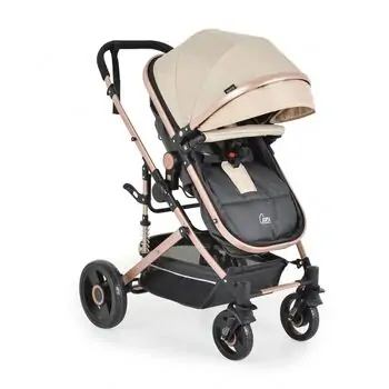 Cangaroo Ciara Beige With Black  3In1 With Multi Carseat საბავშვო ტრანსფორმერი ეტლის კომპლექტი, 3 image