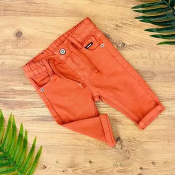 Simple Jeans Trousers Red ახალშობილის შარვალი