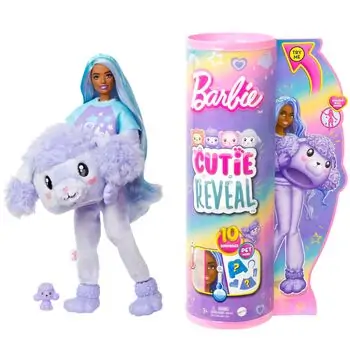 Barbie Cutie Reveal Cozy Cute Tees Series თოჯინა ფერის ტრანსფორმაციით