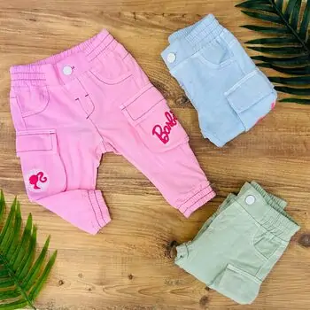 Barbie Jeans Trousers Green ახალშობილის შარვალი, 2 image