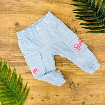 Barbie Jeans Trousers Blue ახალშობილის შარვალი