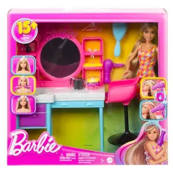 Barbie Doll And Hair Salon Playset ბარბის თოჯინა აქსესუარებით, 6 image