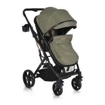 Moni 3in1 Rafaello Olive Green - საბავშვო ტრანსფორმერი ეტლის კომპლექტი, 4 image