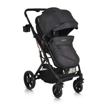 Moni 3in1 Rafaello Black - საბავშვო ტრანსფორმერი ეტლის კომპლექტი, 3 image