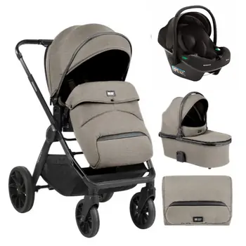 KikkaBoo Tiffany 4in1 Beige საბავშვო ეტლის კომპლექტი