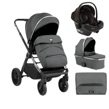 KikkaBoo Tiffany 4in1 Dark Grey საბავშვო ეტლის კომპლექტი