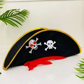 Koopman Pirate Hat With Skull მეკობრის ქუდი