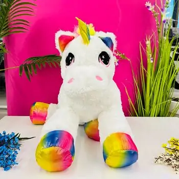 Koopman Fluffy Unicorn White - რბილი სათამაშო უნიქორნი, 2 image