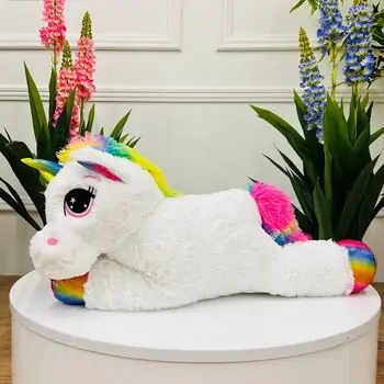 Koopman Fluffy Unicorn White - რბილი სათამაშო უნიქორნი