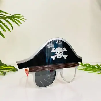 Koopman Party Glass Pirate With Hat - სათამაშო მეკობრის სათვალე, 4 image