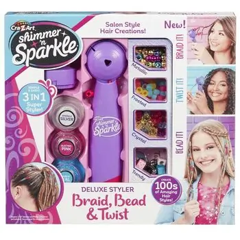 Cra-Z-Art Deluxe Styler Braid, Bead & Twist თმის აქსესუარების ნაკრები, 8 image