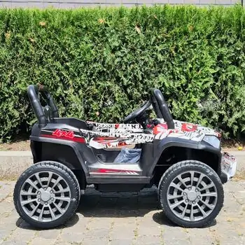 Buggy Jeep Painted White - ელექტრო მანქანა კაუჩუკის საბურავებით, 3 image