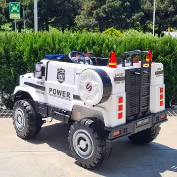 Mercedes Police Jeep White  - ელექტრო მანქანა, 5 image