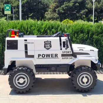 Mercedes Police Jeep White  - ელექტრო მანქანა, 4 image