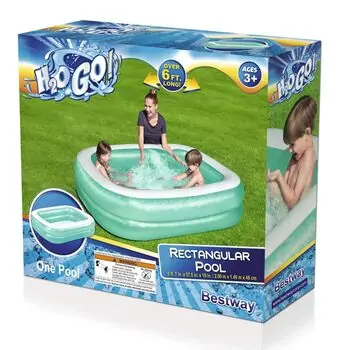 Bestway 54005 H2OGO Rectangular Inflatable Family Pool გასაბერი აუზი, 7 image