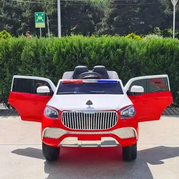 Jeep Police Car Red - ელექტრო მანქანა, 2 image