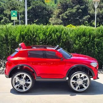 Mercedes Benz AMG Painted Red - ელექტრო მანქანა ტყავის სავარძლით, 2 image