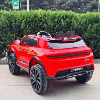 Toyota Jeep Red - ელექტრო მანქანა კაუჩუკის საბურავებით, 4 image