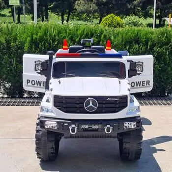 Mercedes Police Jeep White  - ელექტრო მანქანა, 3 image